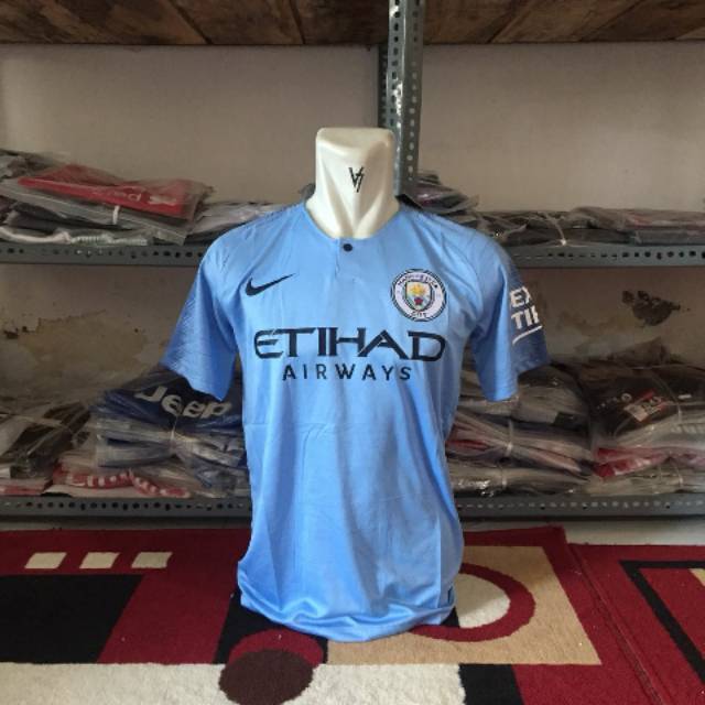 Jersey GO Manchester City Home 2018 2019 Top Grade