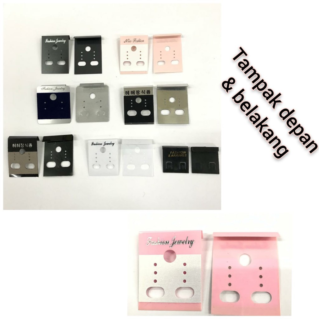 1 BUAH - BAHAN PANTAT ANTING | KERTAS |DUDUKAN | TAG ANTING