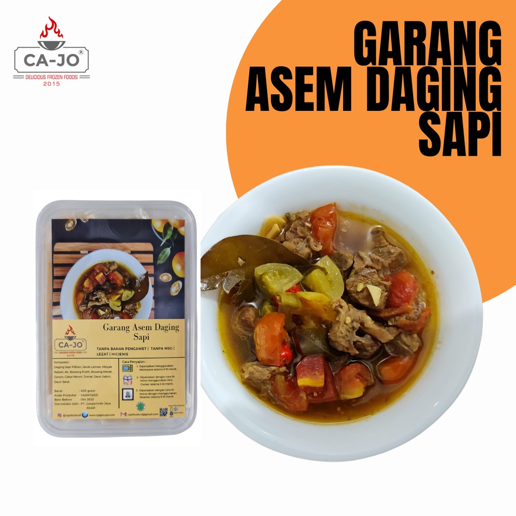 

CA-JO Frozen Food / Garang Asem Daging Sapi Makanan Instan