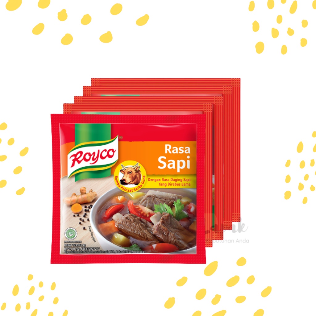 Royco Kaldu Rasa Sapi Bubuk Sachet 9 gr - 1 Renteng isi 12 pc