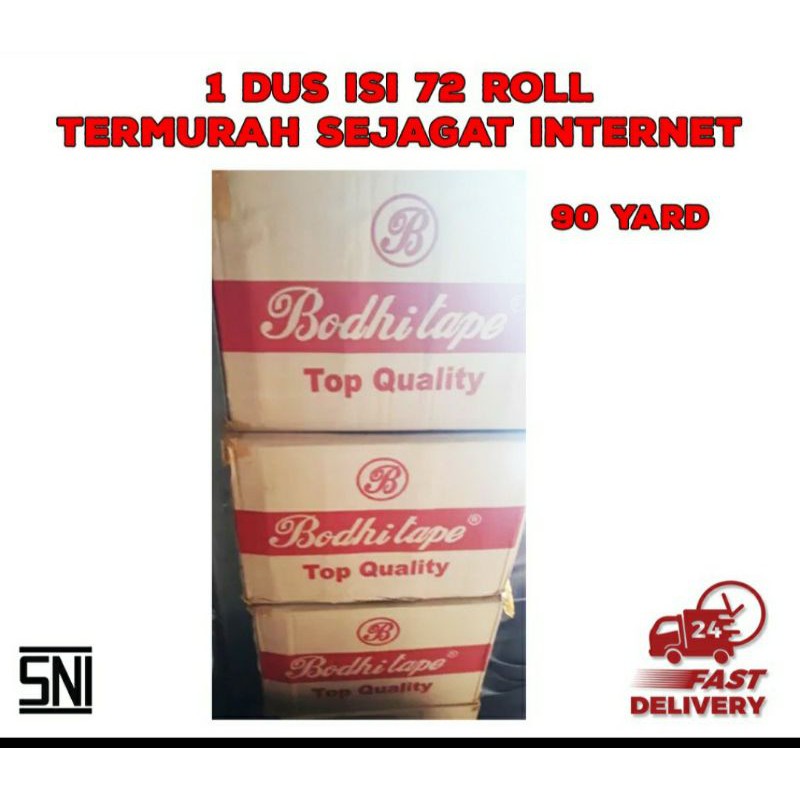 lakban 45mm x90 yard bodhi tape murah bukan daimaru