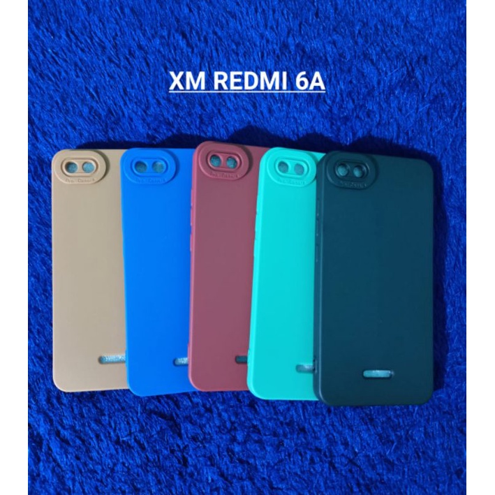 Soft case/slikon/kondom terbaru macaron pro camera/kamera type Hp REDMI 6A