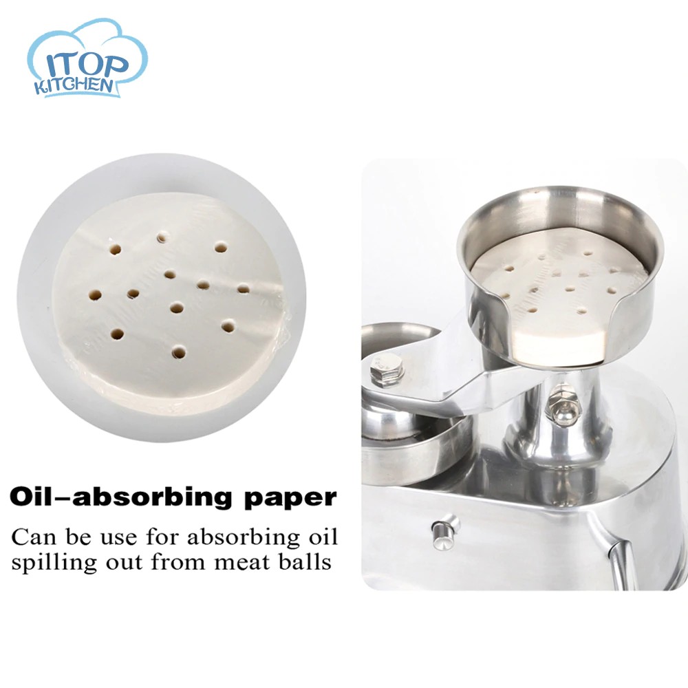 

ITOP 1set 100mm 130mm Patty Paper Hamburger Press Oil Absorbing Paper 400pcs/set