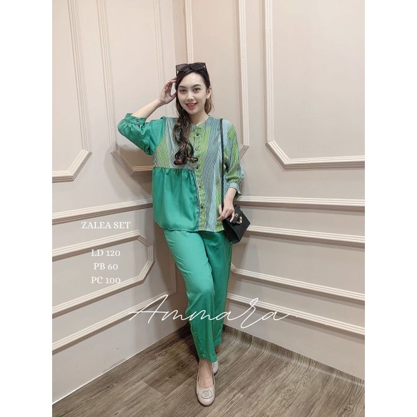 setelan celana rayon Azalea brand ammara