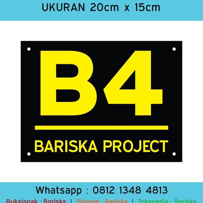 

Nomor Rumah Acrylic / Akrilik Landscape 20X15 Kode 125
