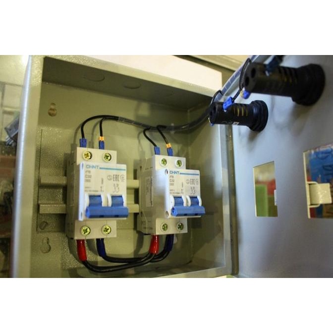 Chint Panel Interlock 2P 63A Switch Pln - Genset Ohm Saklar Cos 1-0-2