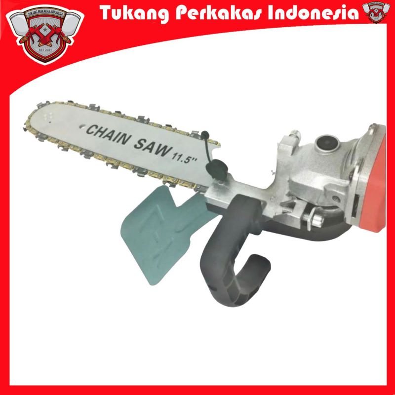 CHAIN SAW MINI CONVERTER GERINDA ADAPTOR CHAIN SAW GERGAJI KAYU