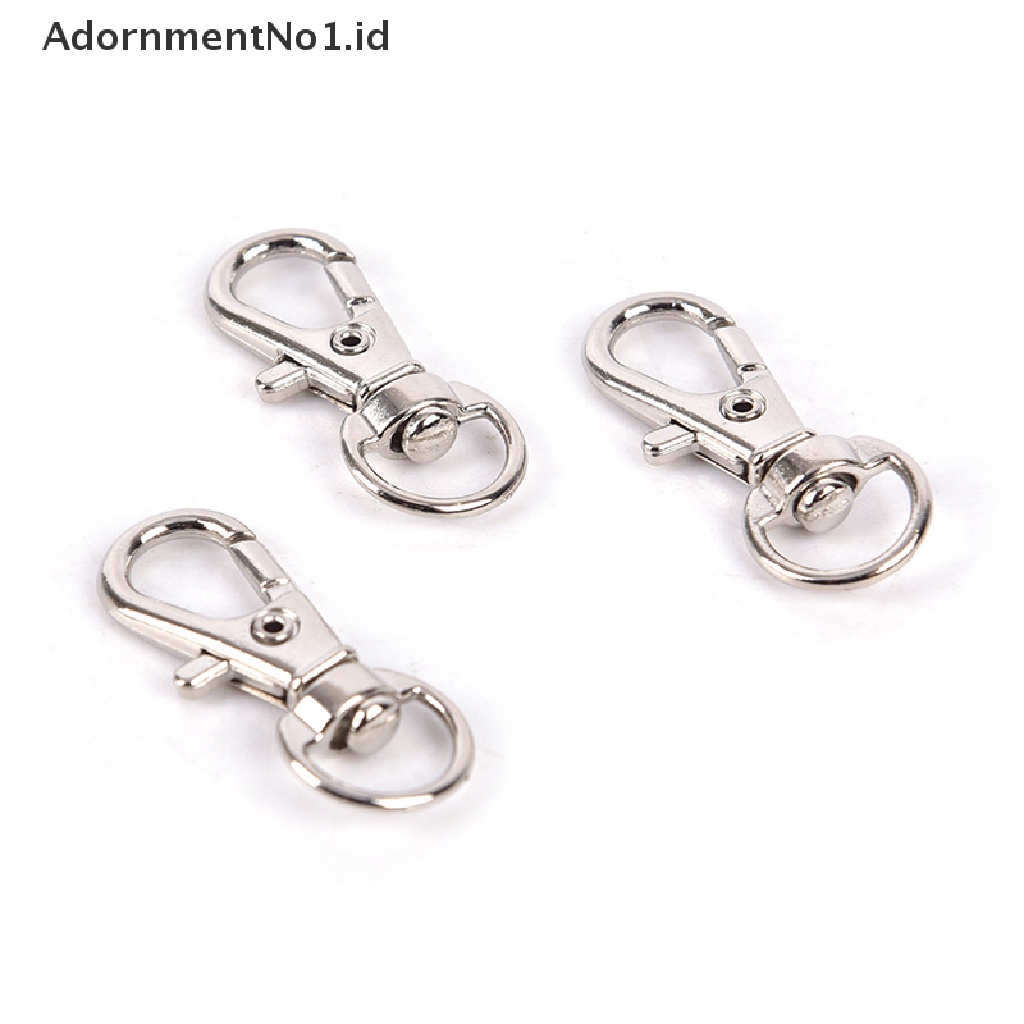 (AdornmentNo1) 10pcs Klip Carabiner Mini Bahan Aluminum Alloy Untuk Gantungan Kunci