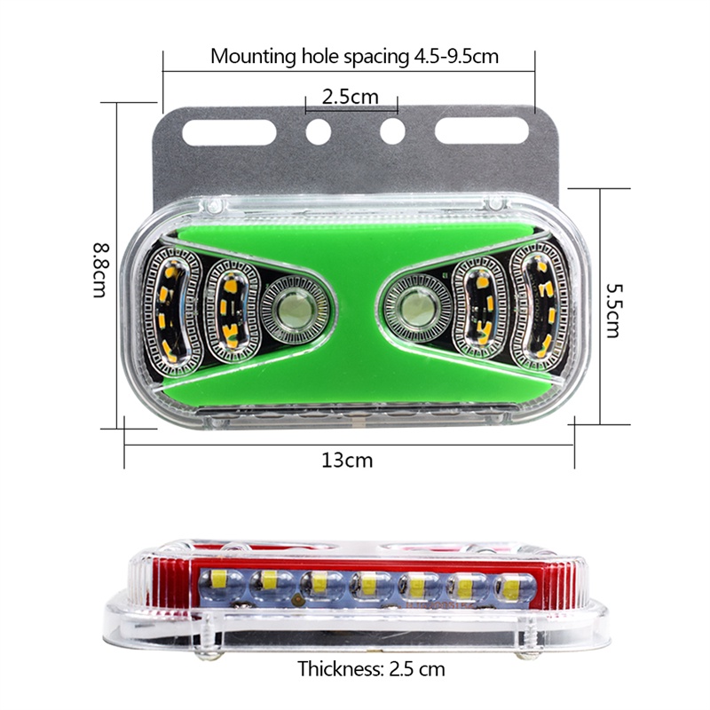 Tk Lampu Indikator Samping 23-led 24v 9d Anti Air Untuk Truk Off Road Trailer Lorry