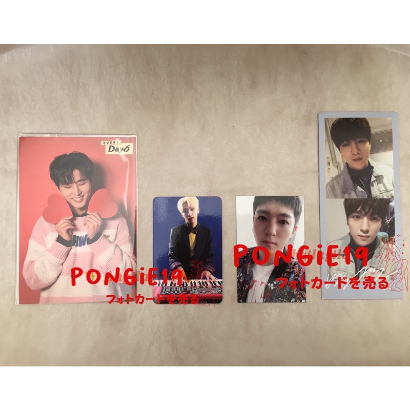 DAY6 PHOTOCARD/ PCS MOONRISE SUNGJIN / REMEMBER US WONPIL / GRAVITY / EVERYDAY6 DESEMBER YOUNGK