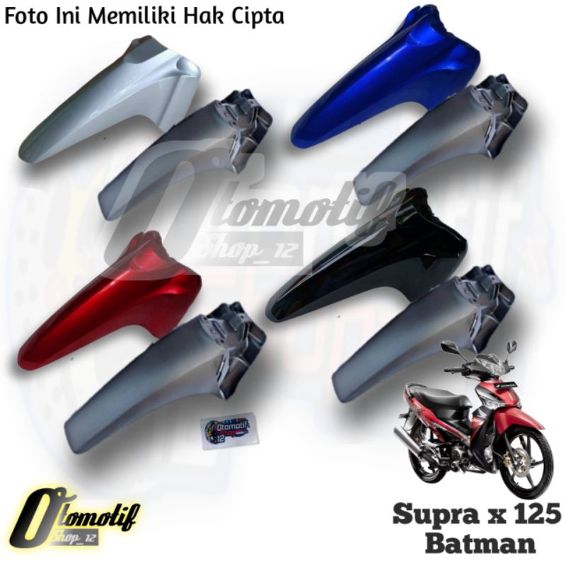 Spakbor Slebor Sepakbor Selebor depan Supra X 125 New Batman tebal mirip original