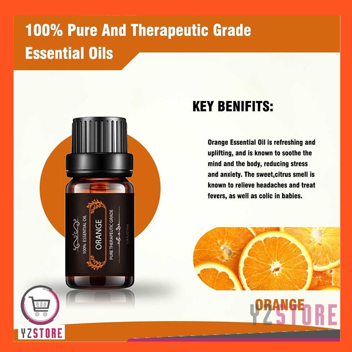 Essential Oil Aroma Terapi Aromatherapy Pengharum Ruangan Pure Diffuser 10ml 6PCS YZ76