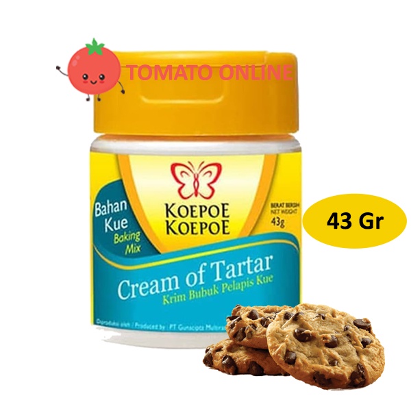 Koepoe Kupu / Cream Of Tartar / Bubuk Pelapis Kue Tar2 Tar Tar / 43gr