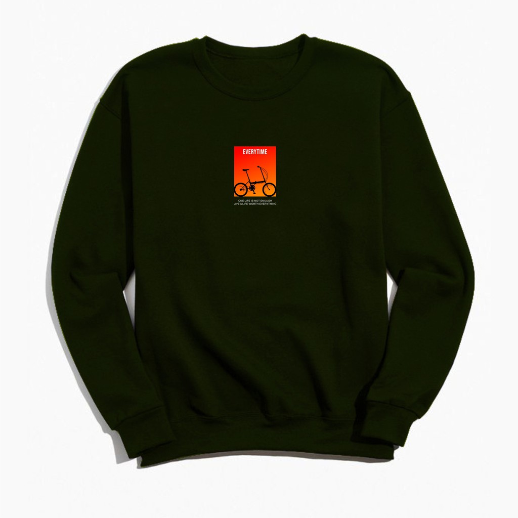 Sweater Unisex Crewneck Pria Wanita murah Switer Oblong Sweater Crewneck Kekinian