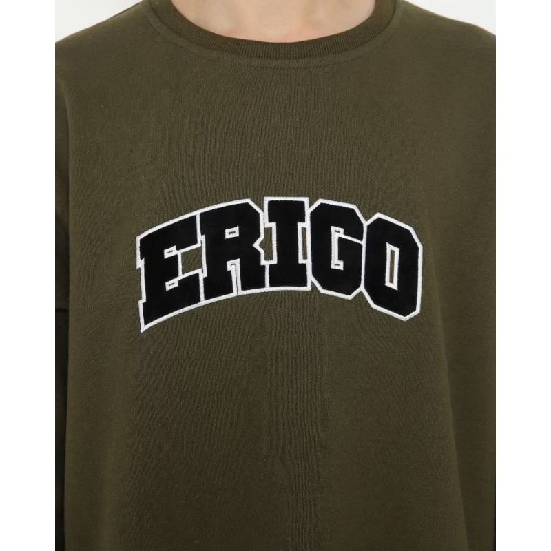 Crewneck ERIGO Bordir Full TAG[ Bisa COD] Size M L XL Termurah / SWEATER ERIGO CREWNECK PRIA WANITA BASIC BAHAN FLEECE PREMIUM