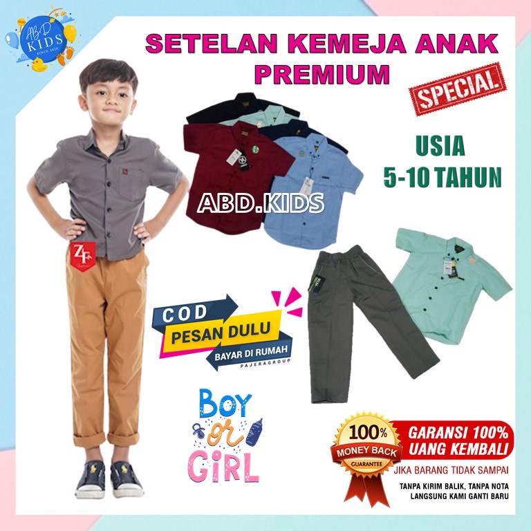 SETELAN KEMEJA ANAK LAKI LAKI UMUR 5-10 TAHUN | BAJU KEMEJA ANAK LAKI LAKI | SETELAN ANAK LAKI LAKI 