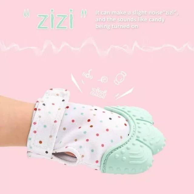 Baby MITTEN Teether Sarung Tangan Gigitan bayi