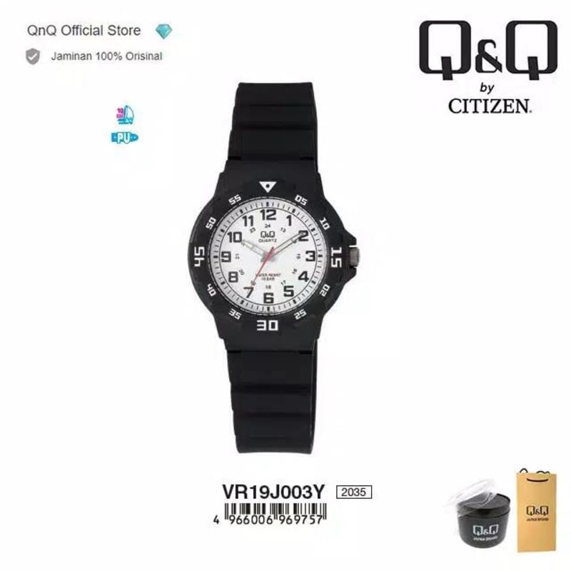 Jam Tangan Wanita Q&amp;Q QnQ QQ VR 19 VR19 VR19J Original Water Resist