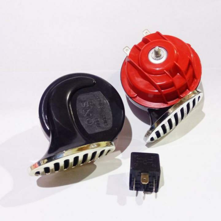 Klakson Keong + Relay Klakson - Klakson Motor Mobil - Klakson Keong Double