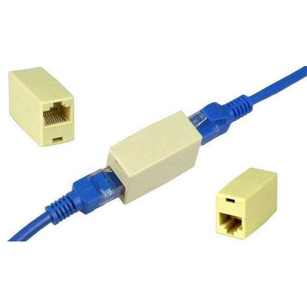 Barel RJ45 Single / Double Konektor Sambungan Kabel Jack UTP LAN Jaringan Network