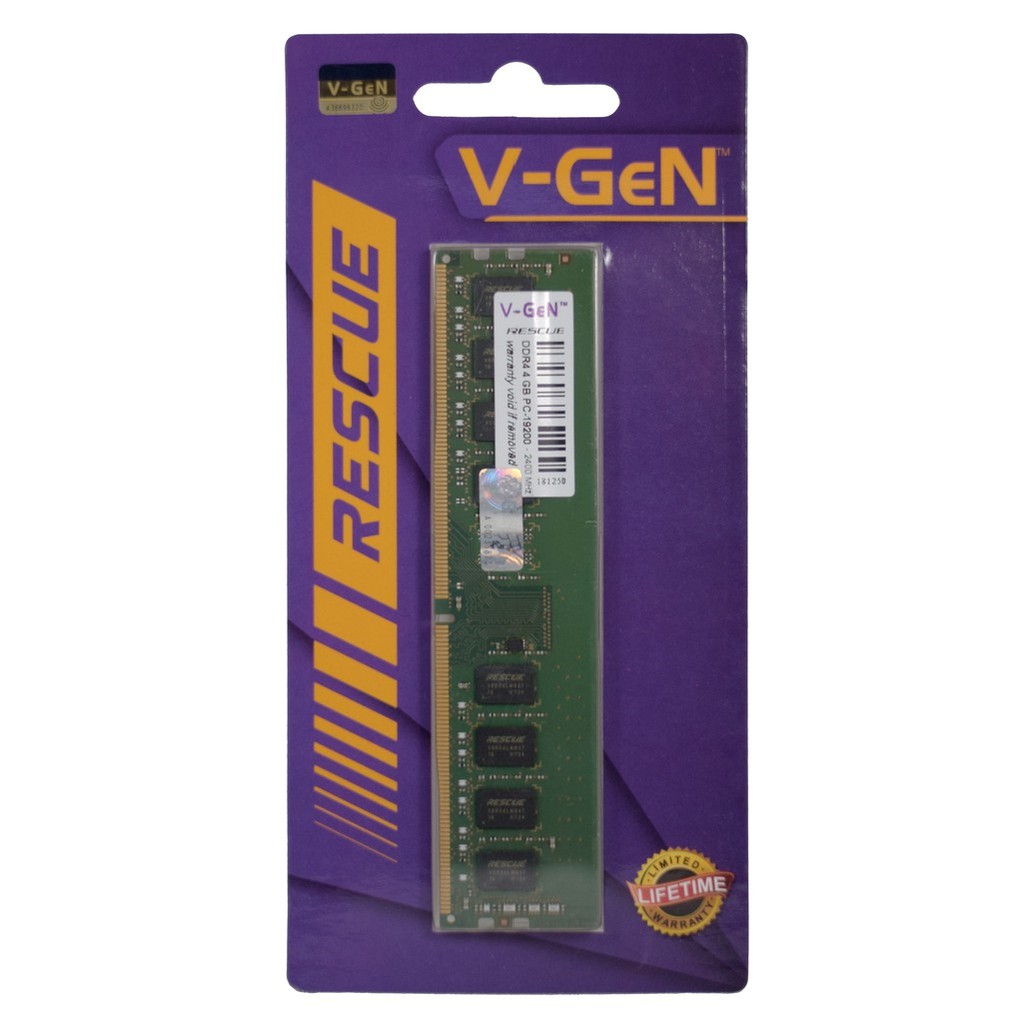 RAM V-GEN RESCUE 16GB DDR4 2133 / 2400 / 2666 LONGDIMM VGEN PC