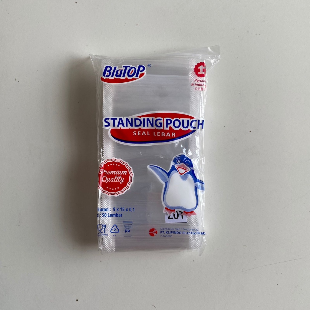 Standing Pouch 9x15 Seal Lebar / Double Seal