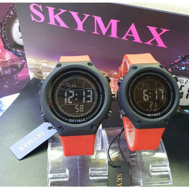 READY BERENANG. Jam Skymax Jam Tangan Anti Air Beli Satuan Beli Sepasang BisaJam Coupel Skymax COD