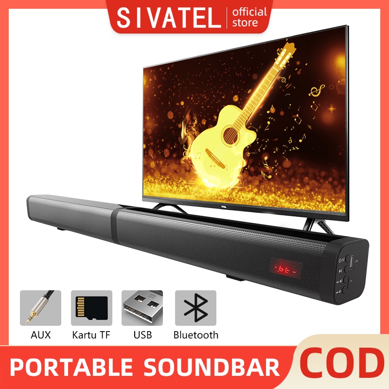 Sivatel TV Speaker TV Soundbar Portable Speaker Bluetooth speaker Soundbar cores soundbar【2PCS】