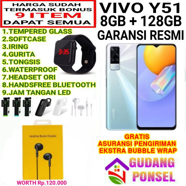 VIVO Y51 8/128 GB RAM 8GB ROM 128GB GARANSI RESMI | Shopee