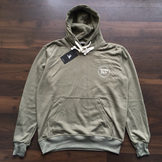 HOODIE BRIXTON CIRCLE LOGO GREEN PREMIUM BRS HOODIE COWOK MURAH ARB