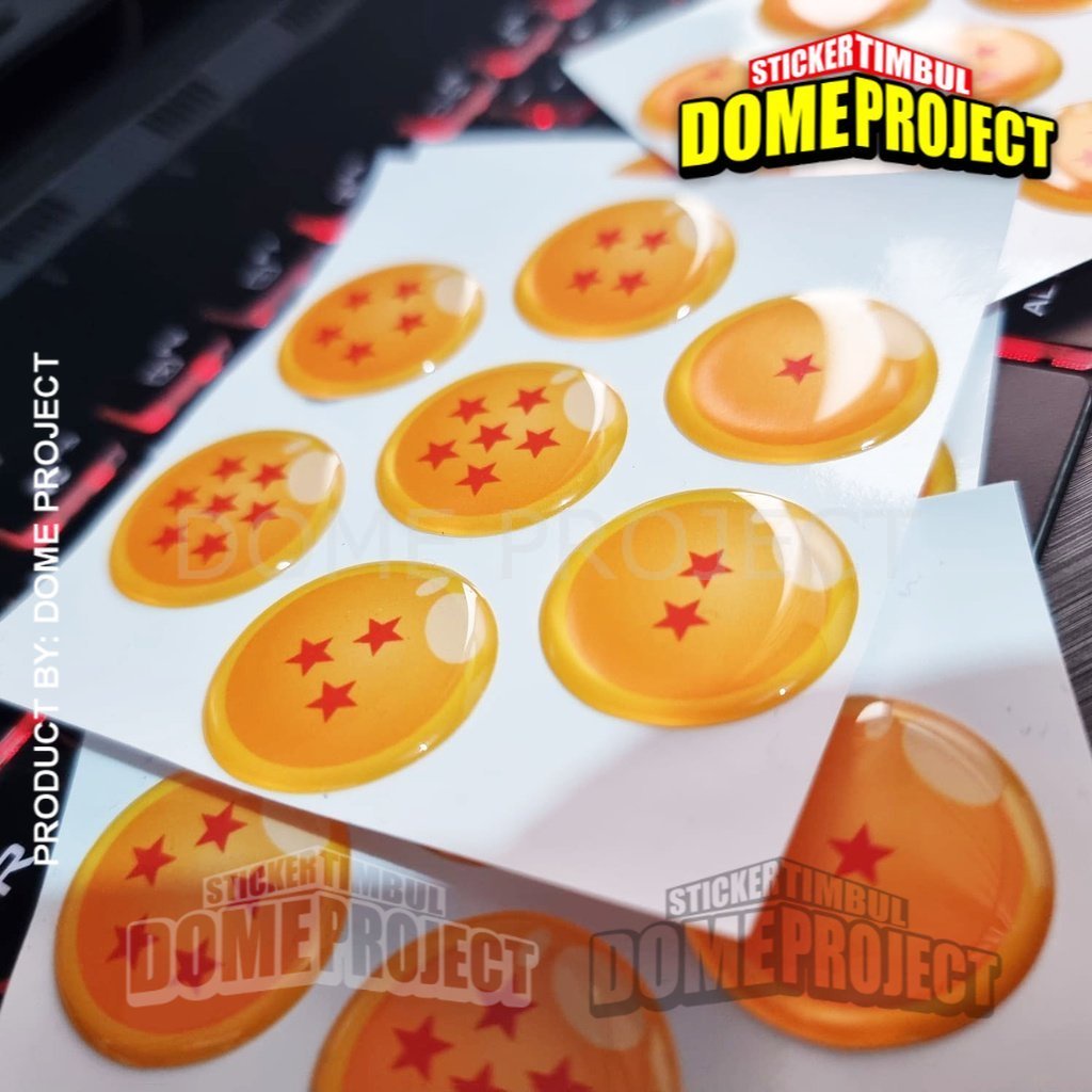 STIKER TIMBUL 7 BALLS DRAGON BALL SET PREMIUM GRADE