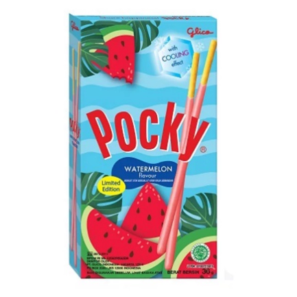 Pocky Watermelon Biscuit Stick [36g] - SEMANGKA