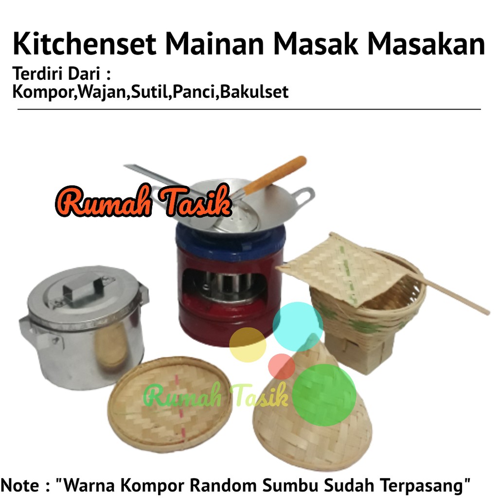 Kitchenset Mainan Masak Masakan Paket Panci Bakulset A Promo Rumah Tasik