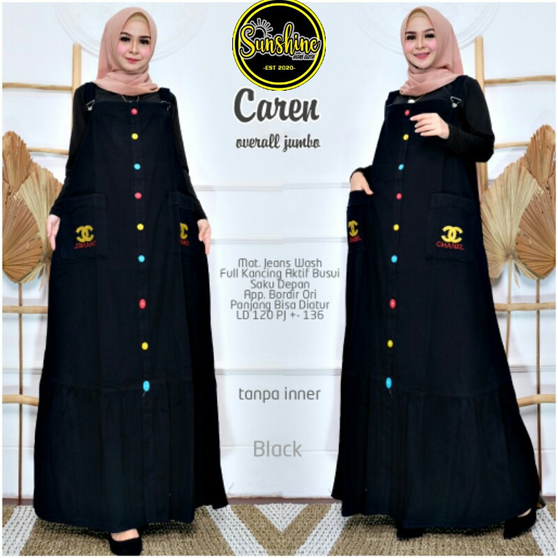 caren overall jumbo XXXL baju muslim big size dress murah