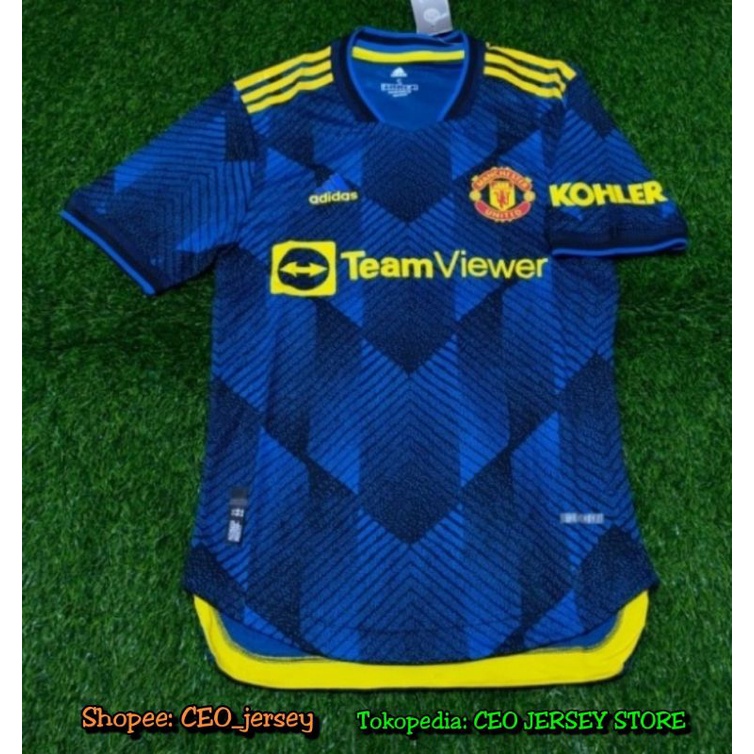 Baju Bola MU _Man_United 3rd Player Issue 2021/2022 Grade Ori Official