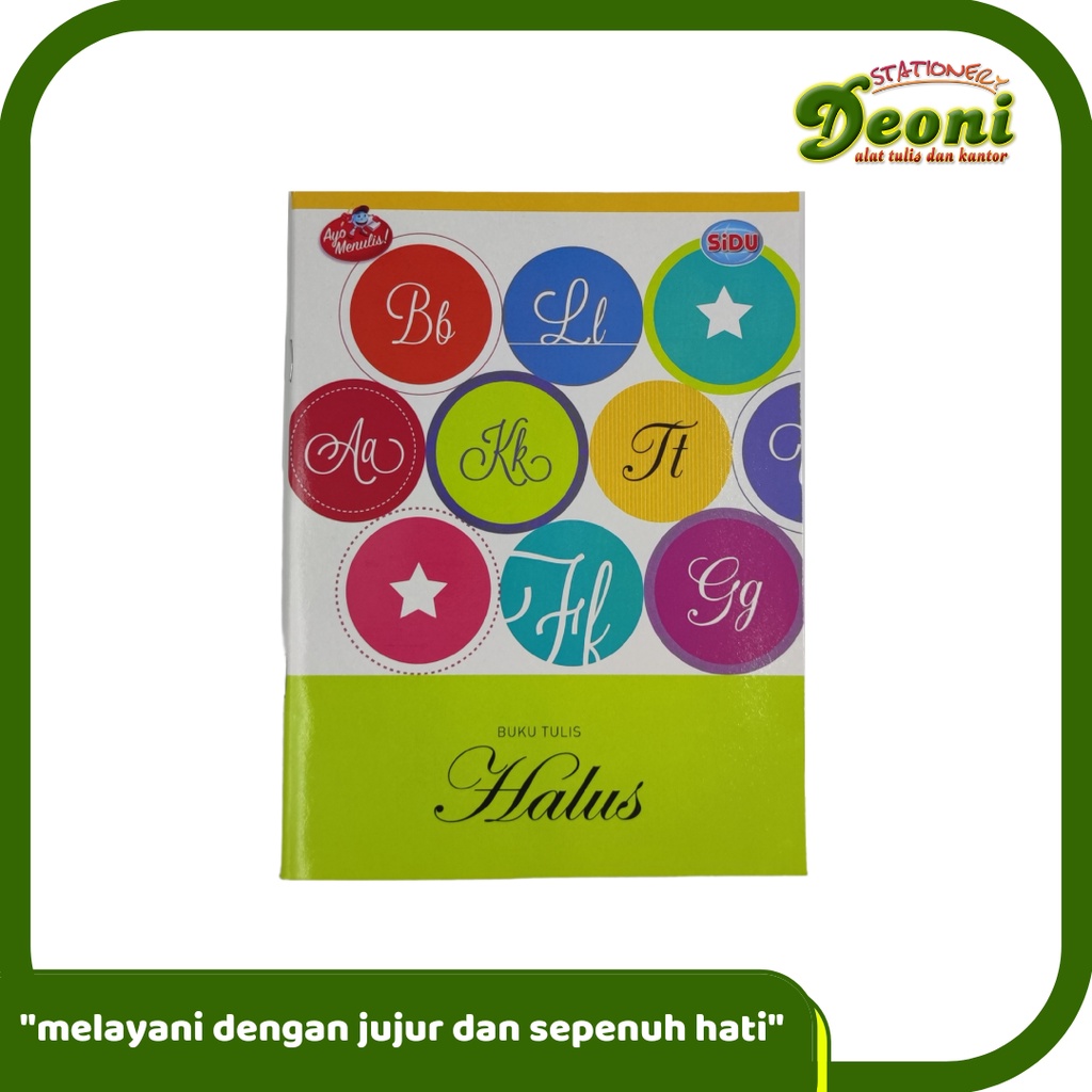 

SIDU Buku Tulis Halus 38 Lembar (1 Pcs)