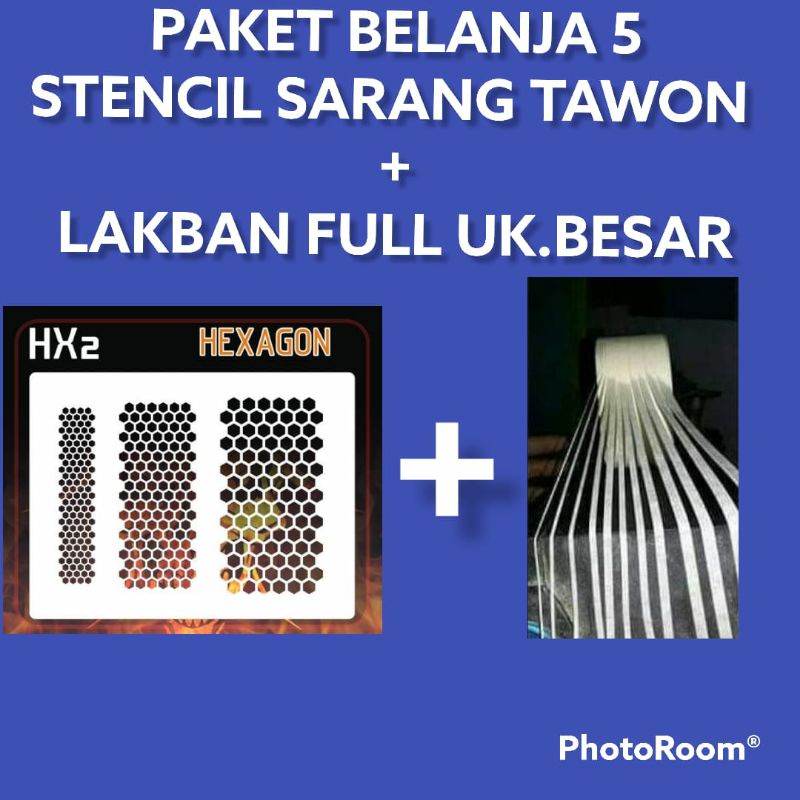 

LAKBAN GRAFIS ISOLASI AIRBRUSH PAKET HEMAT STENCIL SARANG TAWON DAN LAKBAN AIRBRUSH FULL UKURAN BESAR