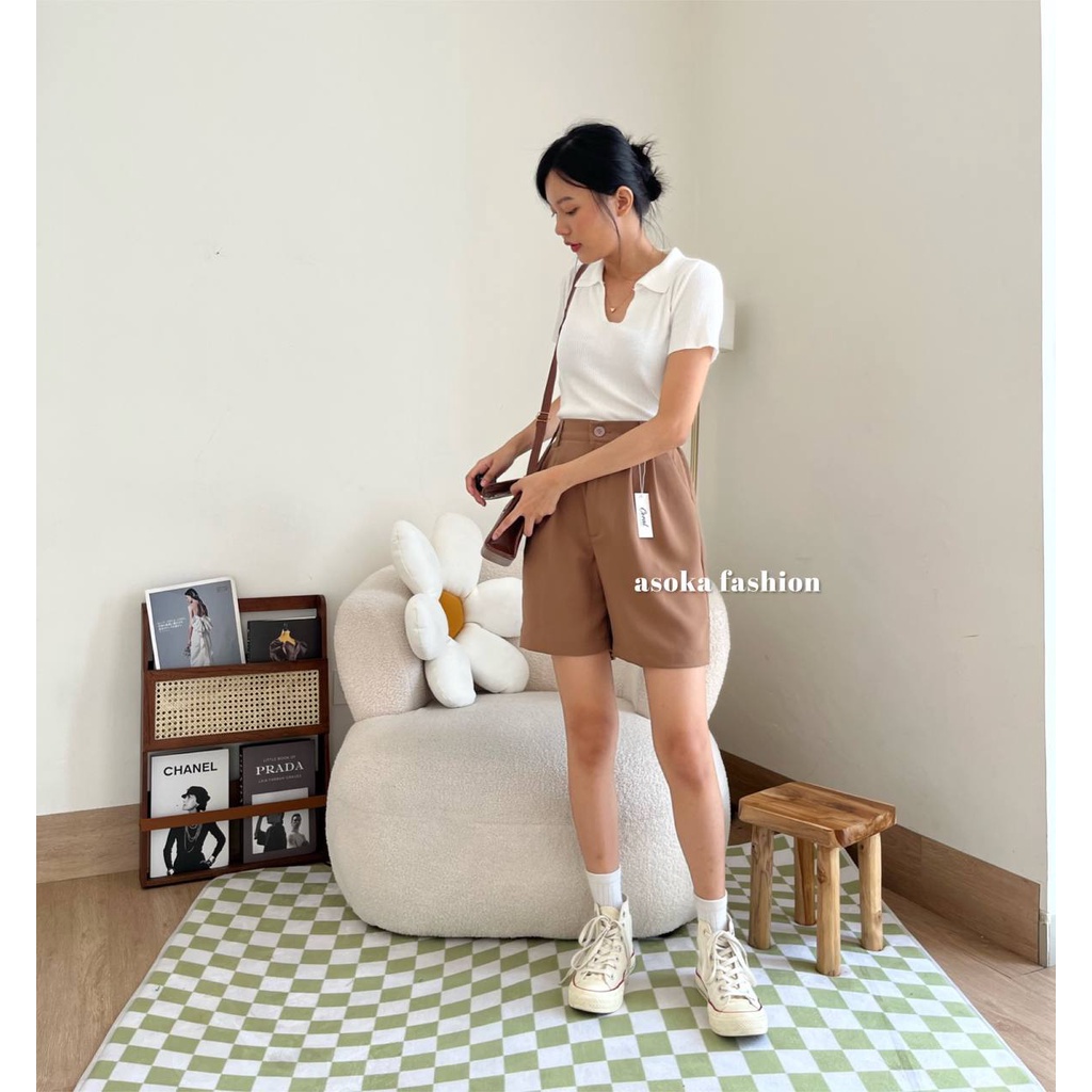 ASOKA Rae Pants 305 - Korean Short Pants - Celana Pendek Wanita