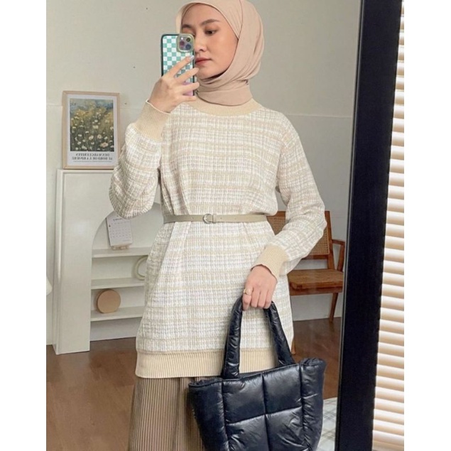 [Muda.official] Elle sweater nude