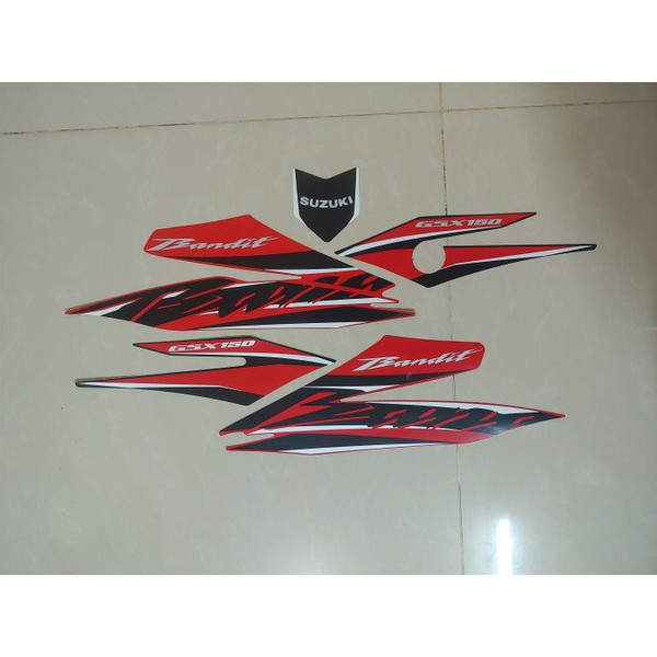 Stiker Bodi & Lis Body & Striping Gsx Bandit Merah