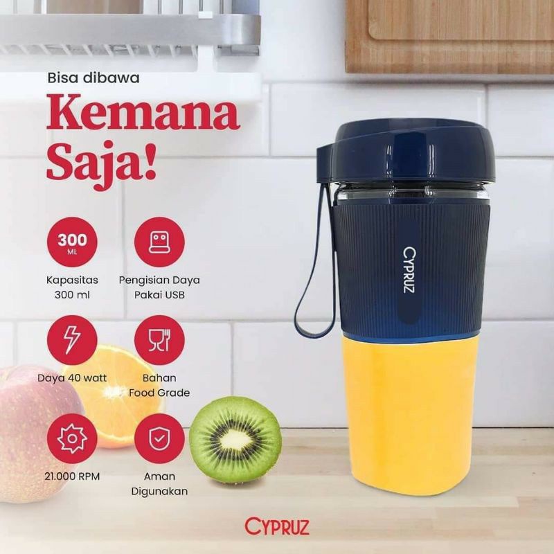 Blender Portable - Cypruz Blender USB Portable