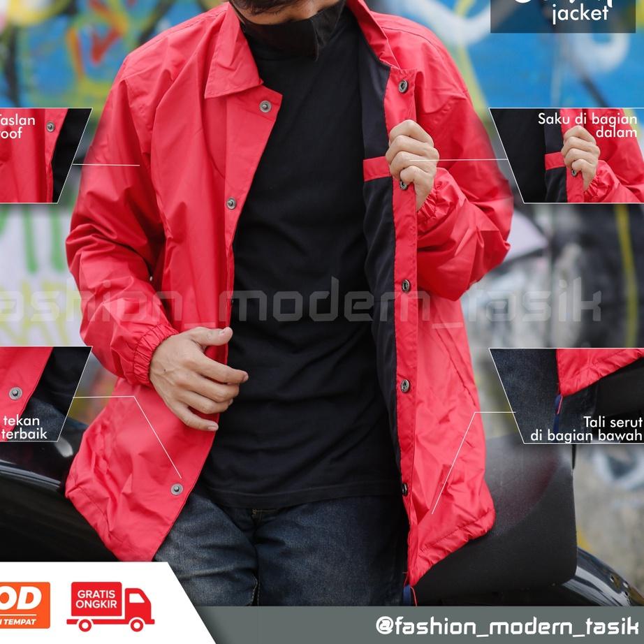 LANGSUNG ATC.. jaket coach/jaket coach polos/jaket taslan pria/jaket waterproof pria/jaket outdoor