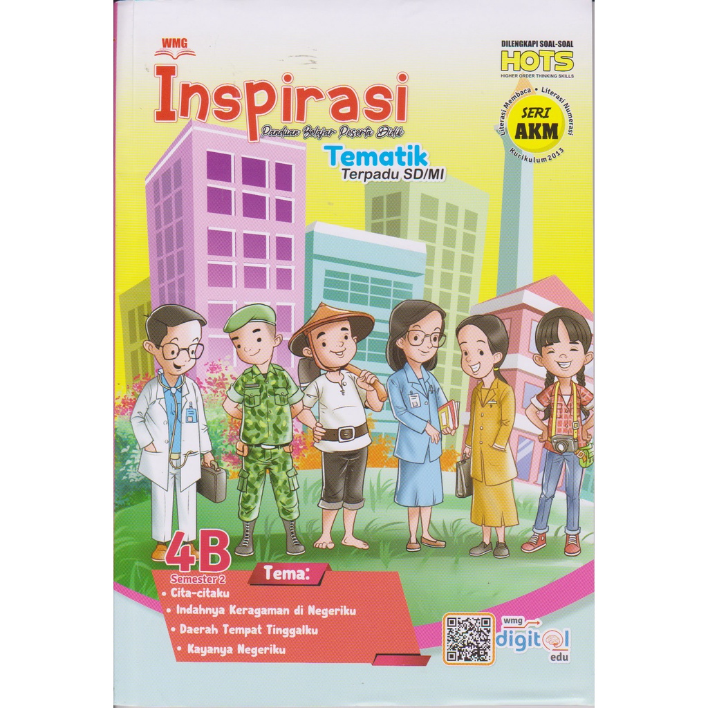 Inspirasi TEMATIK TERPADU UNTUK SD/MI KELAS 1,2,3,4,5, dan 6 Semester 1 dan 2 Dilengkapi soal-soal HOTS-KELAS 4 Semester 2