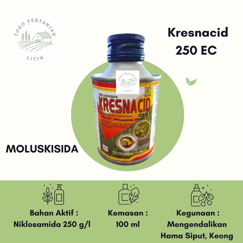 Jual Kresnacid Ec Ml Moluskisida Obat Racun Keong Siput Shopee Indonesia