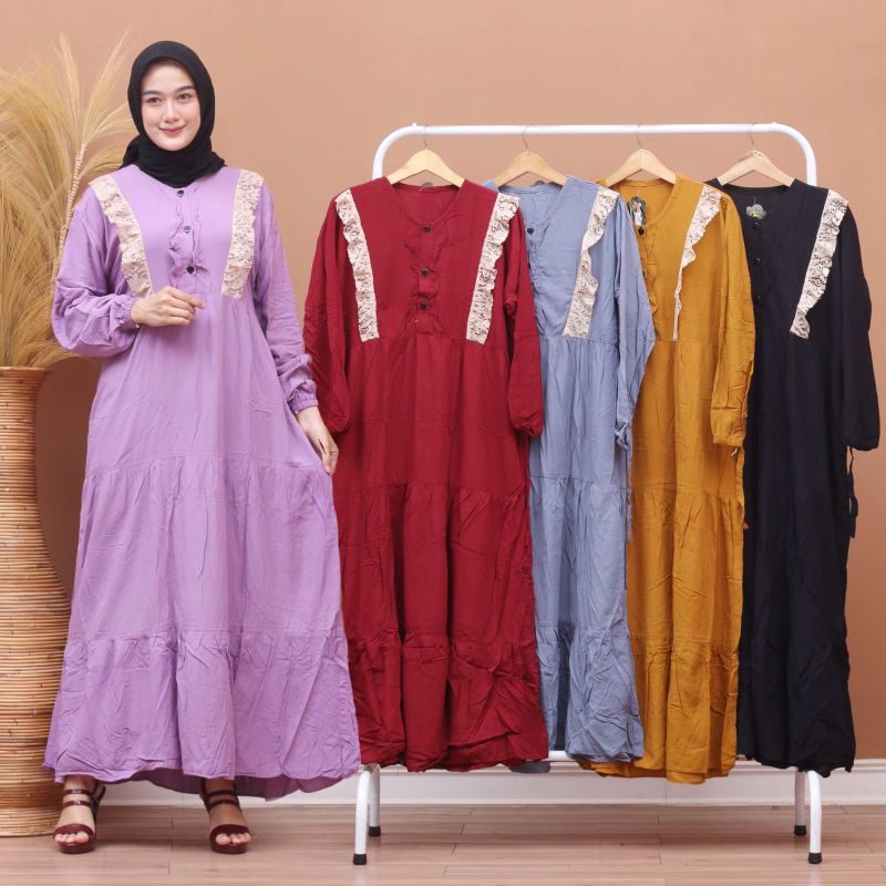 Viola Maxy gamis Premium gamis jumbo ld 120 gamis lebaran 2022 gamis murah