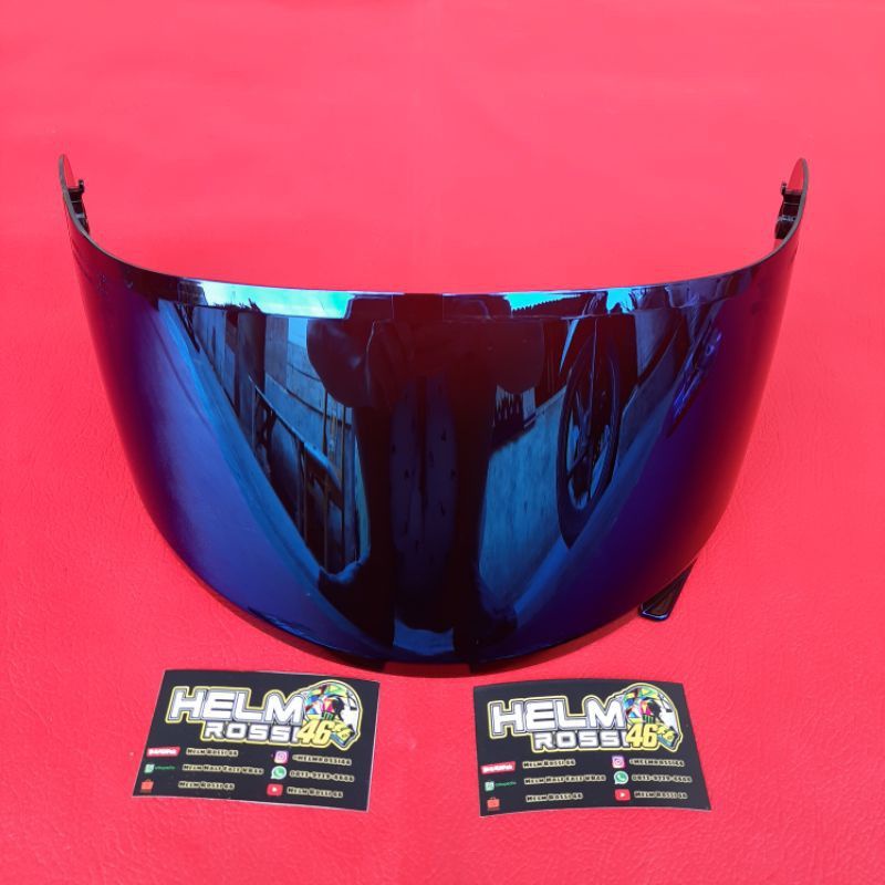 [COD] Distributor Visor Flat Iridium Silver, Blue, Gold, Darksmoke, Clear Bening pnp KYT R10 RC7 K2R