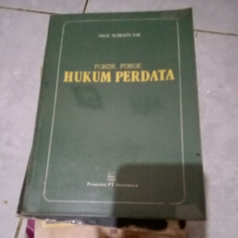 *ORIGINAL# POKOK POKOK HUKUM PERDATA PROF SUBEKTI