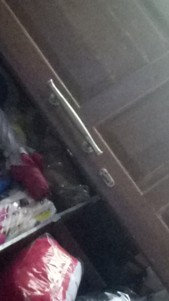 Paket Handle Pintu Stainless 33cm Bulat Hitam 1set + Kunci Pelor Belmondo