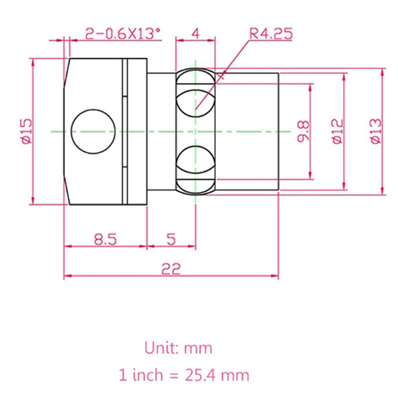 Modul Garis Laser Merah Super Terang 635nm  5mw