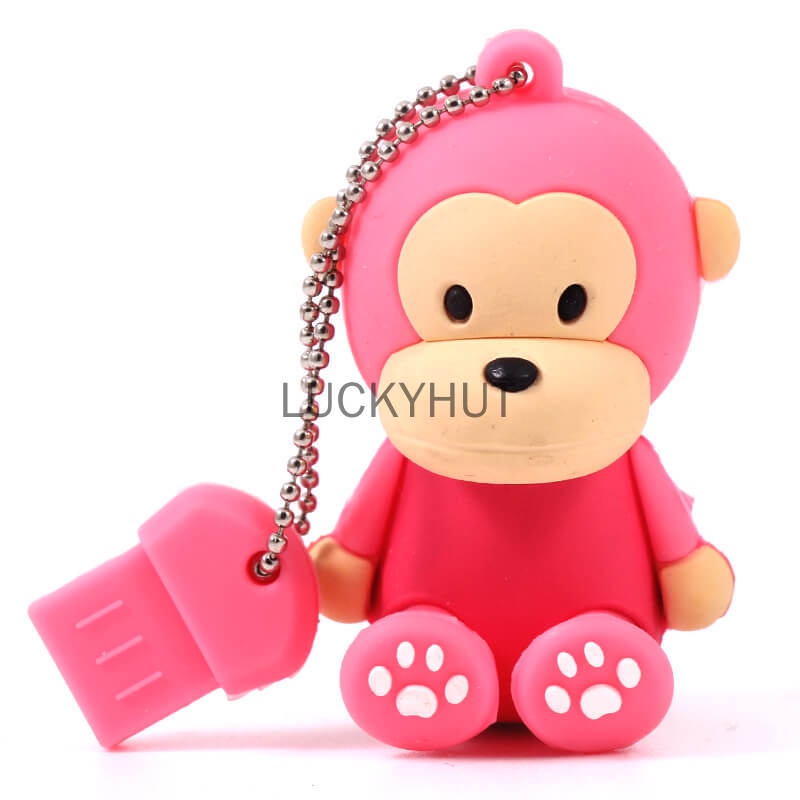 Suntrsi Usb Flash Drive monkey Cartoon1GB 8GB 16GB 32GB 64GB 128GB Pen Drive Usb Memory Stick Hadiah Untuk PC